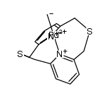 (κ2-2,11-dithia[3.3](2,6)pyridinophane)PdMe2结构式