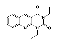 1,3-diethylpyrimido[4,5-b]quinoline-2,4-dione结构式