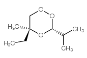 1,2,4-Trioxane,5-ethyl-5-methyl-3-(1-methylethyl)-,cis-(9CI) Structure