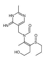 N-[(4-amino-2-methylpyrimidin-5-yl)methyl]-N-(5-hydroxy-3-propylsulfinylpent-2-en-2-yl)formamide Structure