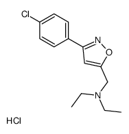 [3-(4-chlorophenyl)-1,2-oxazol-5-yl]methyl-diethylazanium,chloride Structure