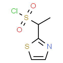 1-(Thiazol-2-yl)ethane-1-sulfonyl chloride Structure