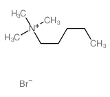 1-Pentanaminium,N,N,N-trimethyl-, bromide (1:1) Structure