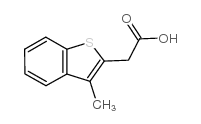3-甲基苯并[B]噻吩-2-乙酸结构式