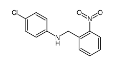 4-chloro-N-(2-nitrobenzyl)aniline Structure