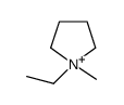 1-ethyl-1-methylpyrrolidin-1-ium结构式