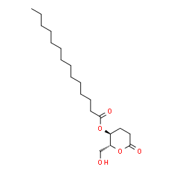 4-O-tetradecanoyl-2,3-dideoxyglucono-1,5-lactone Structure