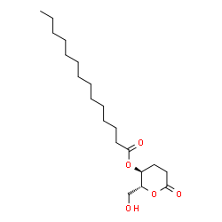 4-O-tetradecanoyl-2,3-dideoxyglucono-1,5-lactone structure