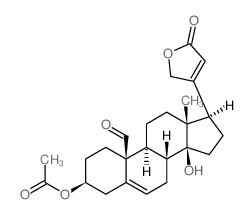 Carda-5,20(22)-dienolide,3-(acetyloxy)-14-hydroxy-19-oxo-, (3b)- (9CI)结构式