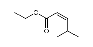 (Z)-ethyl 4-methyl-2-pentenoate结构式
