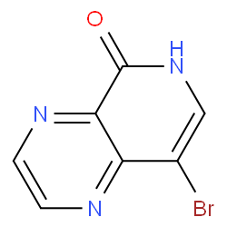 8-溴吡啶并[3,4-b]吡嗪-5(6H)-酮结构式