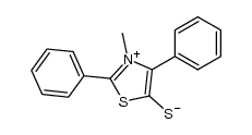 2,4-diphenyl-3-methyl-1,3-thiazolium-5-thiolate Structure