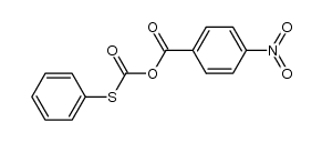 4-Nitro-benzoesaeure-phenylthiolcarbonsaeure-anhydrid结构式