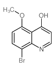 8-溴-5-甲氧基喹啉-4-醇结构式