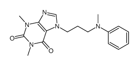 1,3-dimethyl-7-[3-(N-methylanilino)propyl]purine-2,6-dione结构式