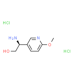 (S)-2-氨基-2-(6-甲氧基吡啶-3-基)乙醇二盐酸盐结构式