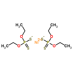 Nickel(2+) bis(O,O-diethyl phosphorodithioate)结构式
