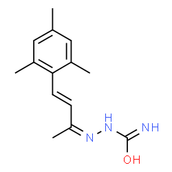 4-Mesityl-3-buten-2-one semicarbazone structure