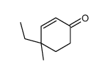 2-Cyclohexen-1-one, 4-ethyl-4-methyl- Structure