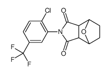 2-[2-chloro-5-(trifluoromethyl)phenyl]-3a,4,5,6,7,7a-hexahydro-octahydro-1H-4,7-epoxyisoindole-1,3-dione结构式