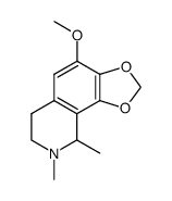 (9S)-6,7,8,9-Tetrahydro-4-methoxy-8,9-dimethyl-1,3-dioxolo[4,5-h]isoquinoline结构式