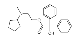2-[cyclopentyl(methyl)amino]ethyl 2-hydroxy-2,2-diphenylacetate Structure