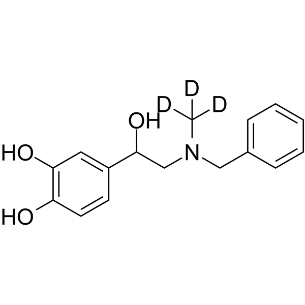 N-Benzyl Epinephrine-d3 Structure