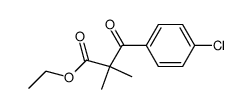 Ethyl 2-(4-chlorobenzoyl)-2-methylpropionate Structure