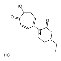 2-(diethylamino)-N-(4-hydroxy-5-oxocyclohepta-1,3,6-trien-1-yl)acetamide,hydrochloride Structure