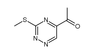 Ethanone, 1-[3-(methylthio)-1,2,4-triazin-5-yl]- (9CI) structure