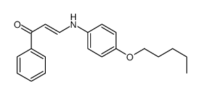 3-(4-pentoxyanilino)-1-phenylprop-2-en-1-one结构式