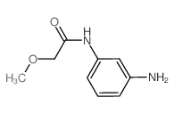 N-(3-氨基苯基)-2-甲氧基乙酰胺结构式