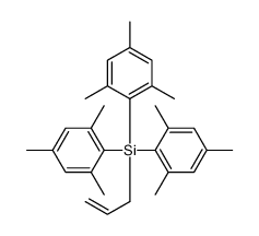 prop-2-enyl-tris(2,4,6-trimethylphenyl)silane结构式