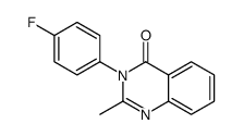 3-对氟苯基-2-甲基-4(3h)-喹唑烷酮结构式