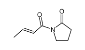 1-[(E)-2-butenoyl]-2-pyrrolidinone Structure