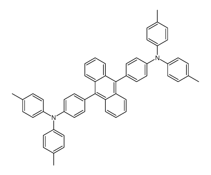 4-methyl-N-[4-[10-[4-(4-methyl-N-(4-methylphenyl)anilino)phenyl]anthracen-9-yl]phenyl]-N-(4-methylphenyl)aniline Structure