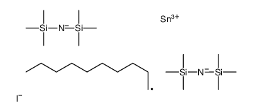 1-[bis[bis(trimethylsilyl)amino]-iodostannyl]decane结构式