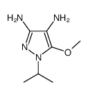1H-Pyrazole-3,4-diamine,5-methoxy-1-(1-methylethyl)-(9CI) Structure