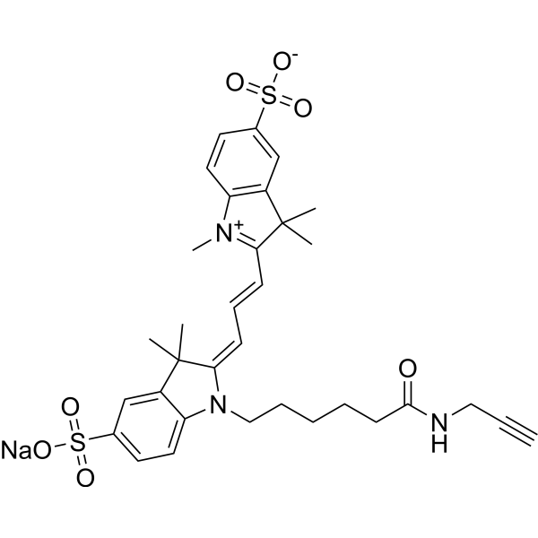 diSulfo-Cy3 alkyne Structure