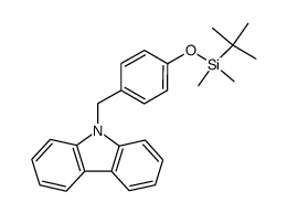9-(4-((tert-butyldimethylsilyl)oxy)benzyl)-9H-carbazole Structure