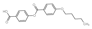 4-CARBOXYLPHENYL-4'-PENTOXYBENZOATE Structure