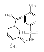 4-methyl-N-[(2-methyl-5-prop-1-en-2-yl-1-cyclohex-2-enylidene)amino]benzenesulfonamide结构式