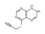 Acetonitrile,2-[(1,2-dihydropyrimido[5,4-e]-1,2,4-triazin-5-yl)thio]- picture