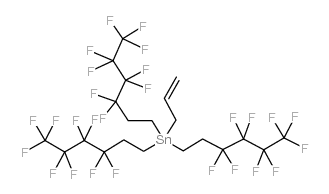 TRIS(1H,1H,2H,2H-PERFLUOROHEXYL)ALLYLTIN structure
