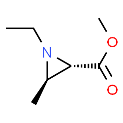 2-Aziridinecarboxylicacid,1-ethyl-3-methyl-,methylester,(2S,3R)-(9CI) structure