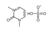 1,3-dimethylpyrimidin-1-ium-2-one,hydrogen sulfate结构式