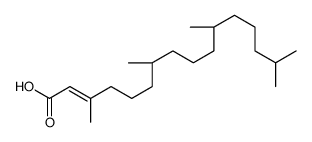 (7R,11R)-3,7,11,15-tetramethylhexadec-2-enoic acid Structure
