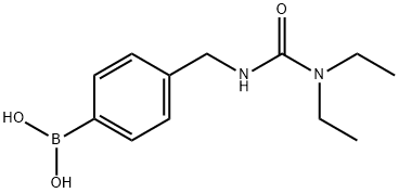 (4-((3,3-diethylureido)methyl)phenyl)boronic acid structure