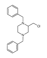 1,4-dibenzyl-2-(chloromethyl)piperazine structure