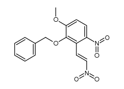 2-(Benzyloxy)-3-Methoxy-β,6-dinitrostyrene structure